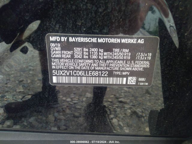 5UX2V1C06LLE68122 BMW X4 Xdrive30i