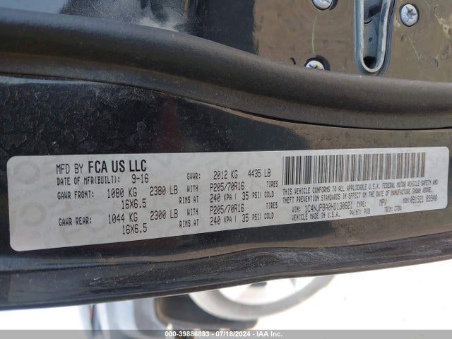 1C4NJPBA0HD130821 Jeep Patriot Sport Fwd