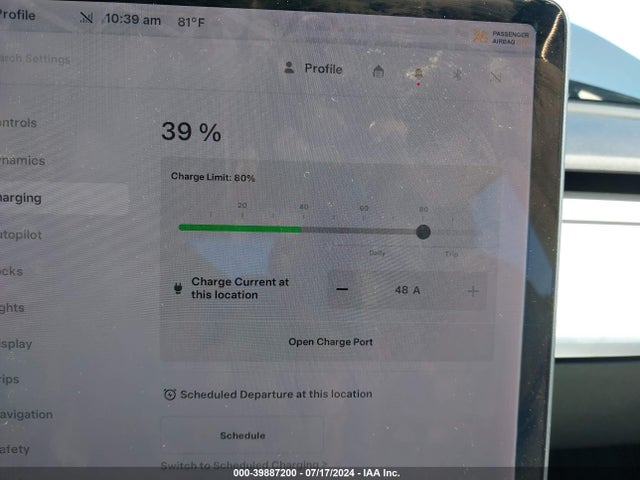 5YJ3E1EBXKF391712 Tesla Model 3 Long Range/performance
