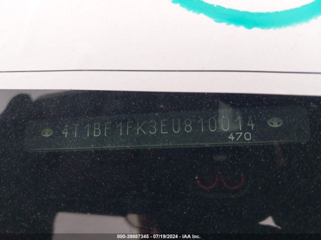 4T1BF1FK3EU810014 Toyota CAMRY LE