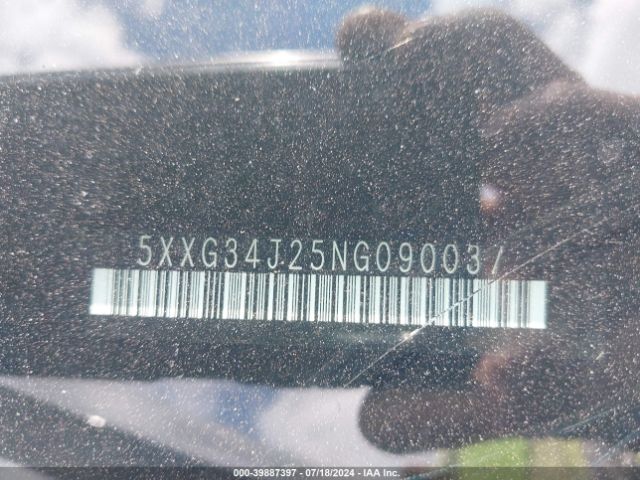 5XXG34J25NG090037 KIA K5 EX