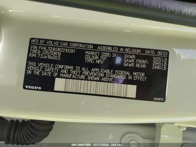 YV4L12UK0R2210291 Volvo Xc40 B5 Core Dark Theme