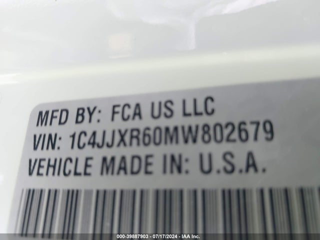 1C4JJXR60MW802679 Jeep Wrangler 4xe Unlimited Rubicon 4x4