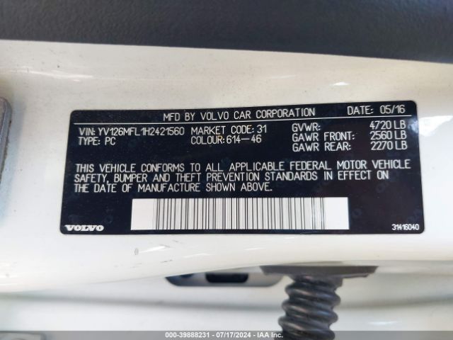 YV126MFL1H2421560 Volvo S60 T5 Dynamic