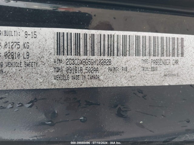 Dodge Charger Se 2016 2C3CDXBG5GH102828 Image 9