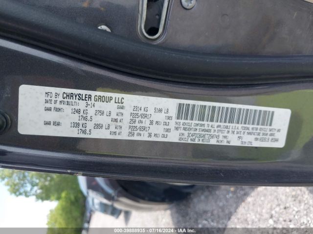 3C4PDCBG0ET250749 Dodge Journey Sxt