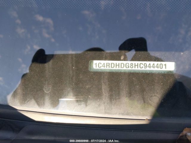 1C4RDHDG8HC944401 Dodge Durango Gt Rwd