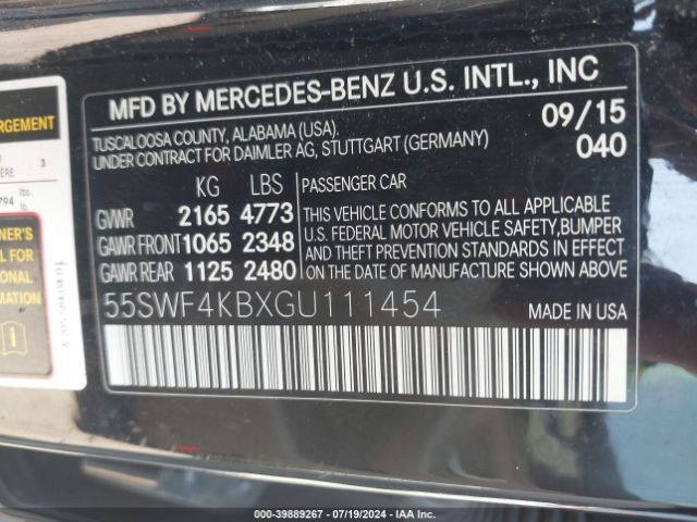 55SWF4KBXGU111454 Mercedes-Benz C 300 4matic/luxury 4matic/sport 4matic