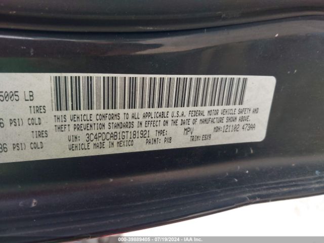 3C4PDCAB1GT181921 Dodge JOURNEY SE