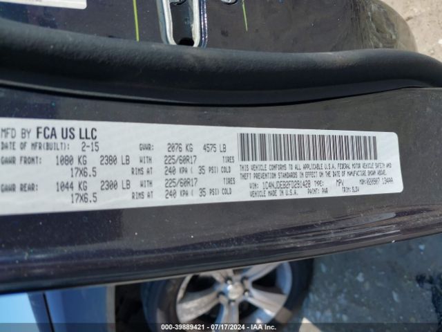 1C4NJDEB2FD291428 Jeep Compass High Altitude Edition