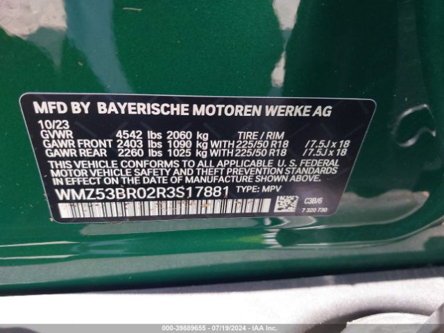 WMZ53BR02R3S17881 Mini Countryman Cooper S