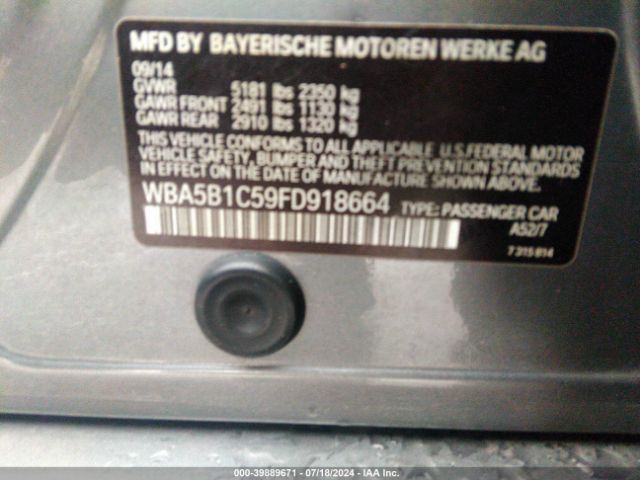 WBA5B1C59FD918664 BMW 535i