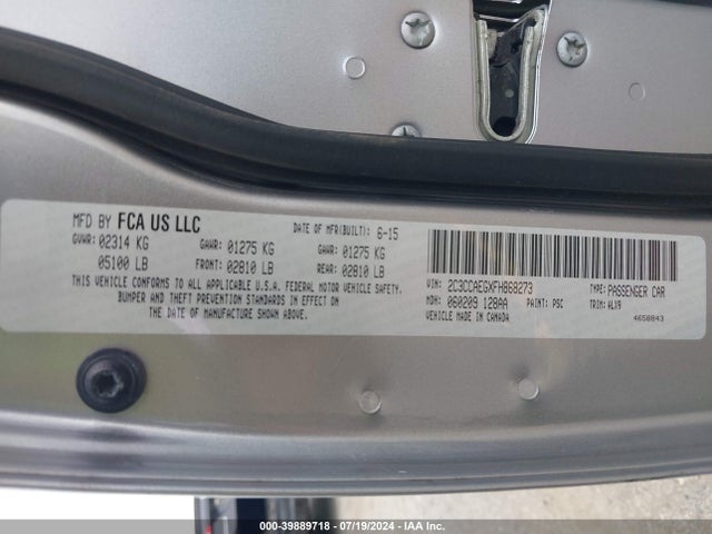 2C3CCAEGXFH868273 Chrysler 300C
