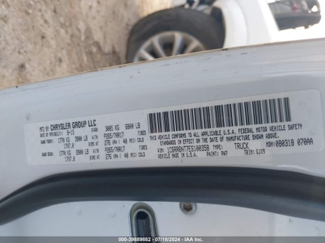 1C6RR6NT7ES100358 RAM 1500 Laramie
