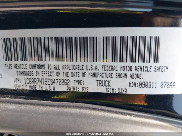 1C6RR7NT5ES470262 RAM 1500 Laramie