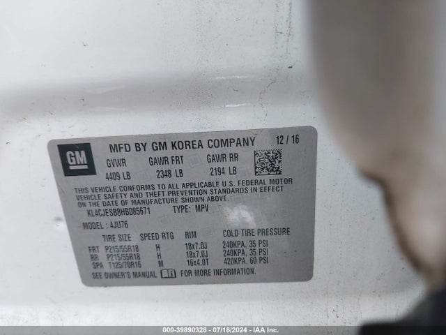 Buick Encore Preferred 2017 KL4CJESB8HB085671 Image 9