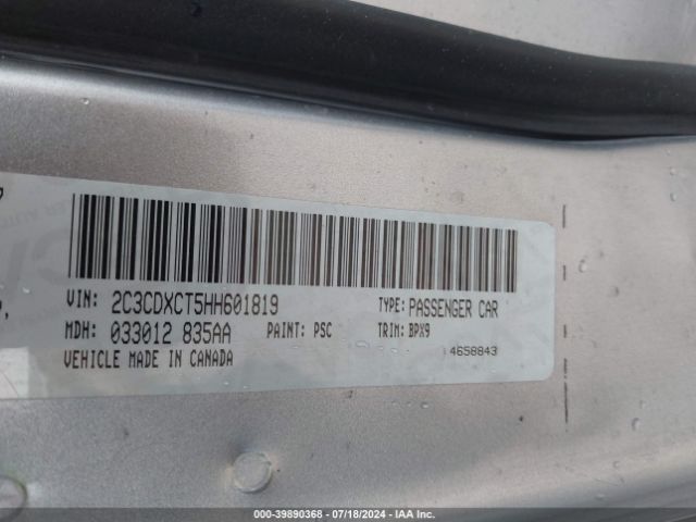 2C3CDXCT5HH601819 Dodge Charger R/t Rwd