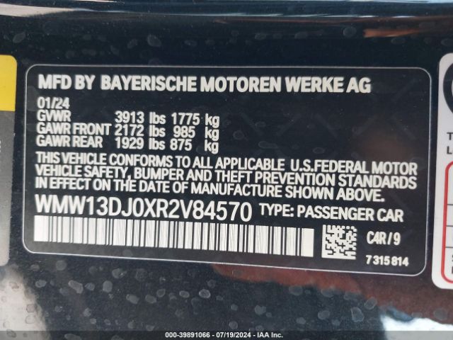 WMW13DJ0XR2V84570 Mini Se Hardtop Cooper