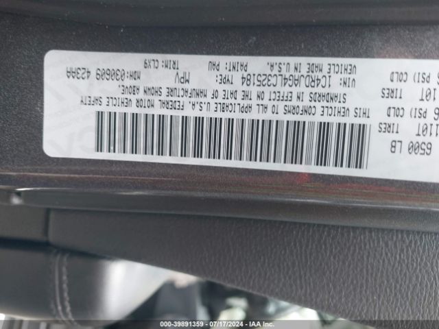 1C4RDJAG4LC325184 Dodge Durango Sxt Plus Awd