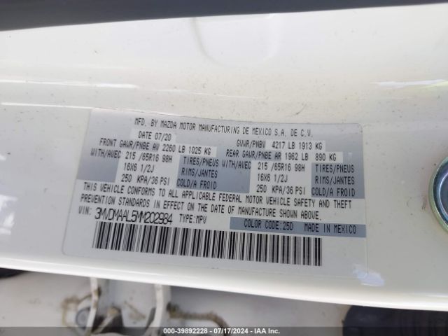 3MVDMAAL5MM202984 Mazda Cx-30 2.5 S