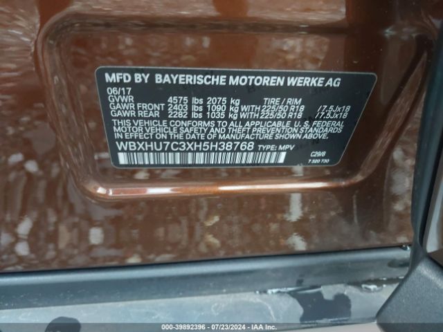 WBXHU7C3XH5H38768 BMW X1 Sdrive28i