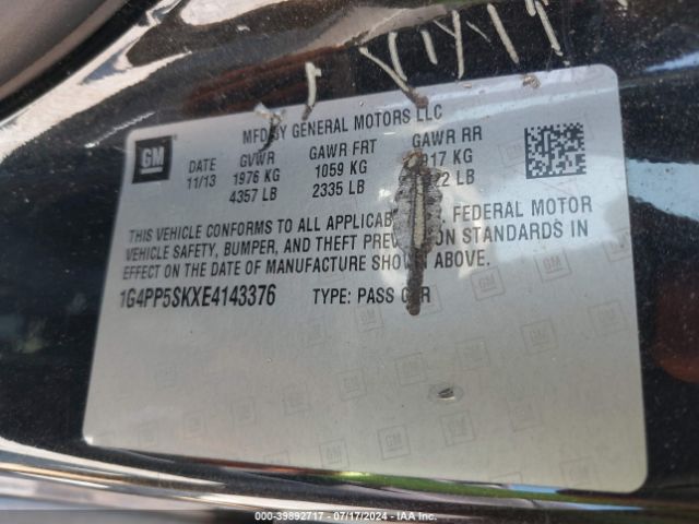 1G4PP5SKXE4143376 Buick Verano