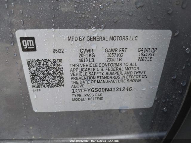 2022 CHEVROLET BOLT EUV 1G1FY6S00N4131246 Photo 8