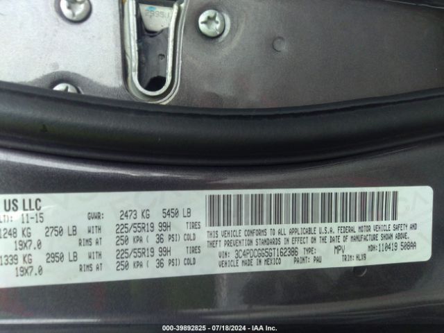 3C4PDCGG5GT162386 Dodge Journey Crossroad Plus