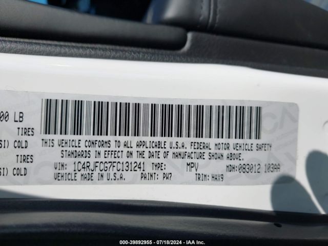 1C4RJFCG7FC131241 Jeep Grand Cherokee High Altitude