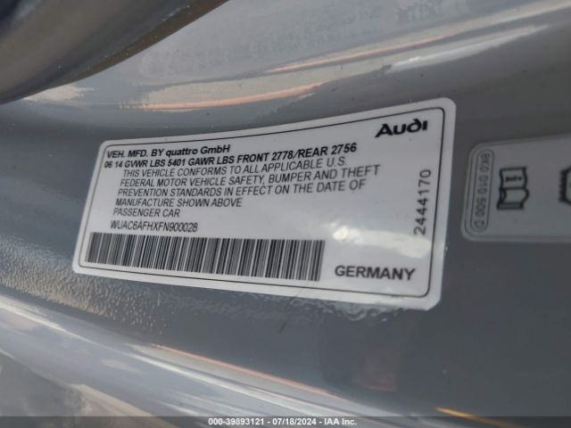 2015 AUDI RS 5 WUAC6AFHXFN900028 Photo 8