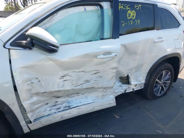 5TDKZRFH7JS535289 Toyota Highlander Xle