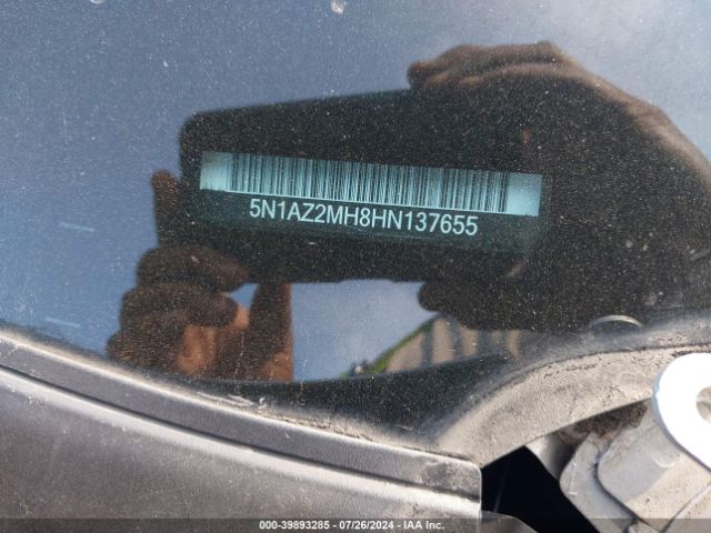 5N1AZ2MH8HN137655 Nissan MURANO S