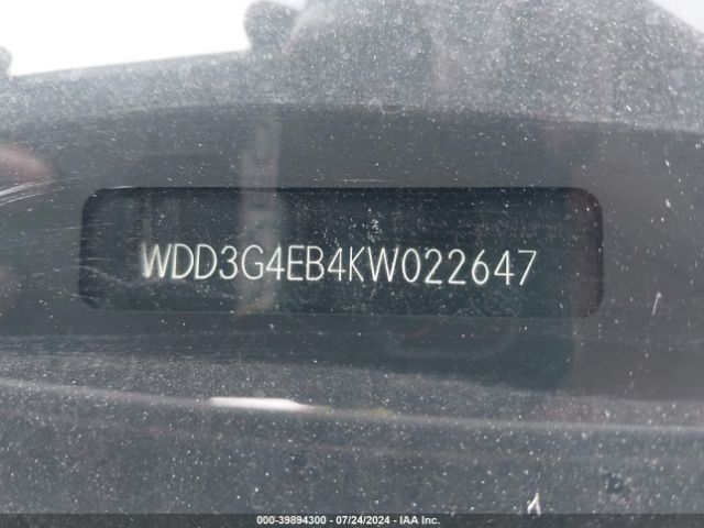 WDD3G4EB4KW022647 Mercedes-Benz A 220