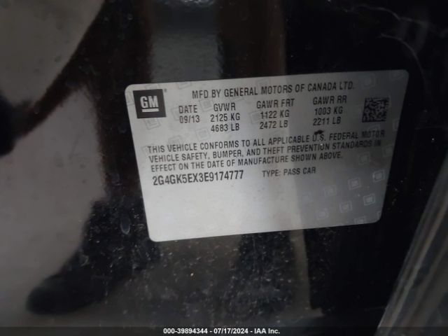 2G4GK5EX3E9174777 Buick Regal Turbo