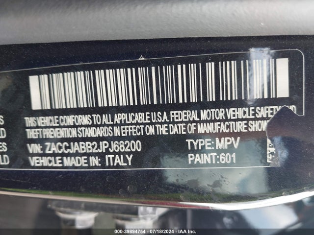 ZACCJABB2JPJ68200 Jeep Renegade Latitude Fwd