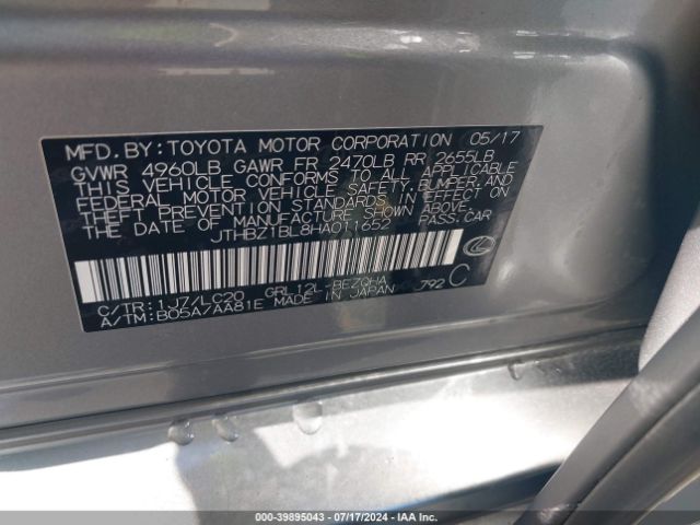 JTHBZ1BL8HA011652 Lexus GS 350