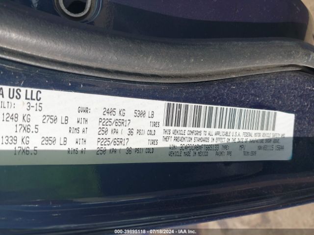 3C4PDCABXFT665133 Dodge Journey American Value Pkg
