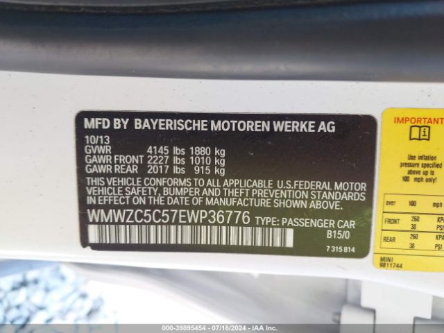 WMWZC5C57EWP36776 Mini Countryman Cooper S