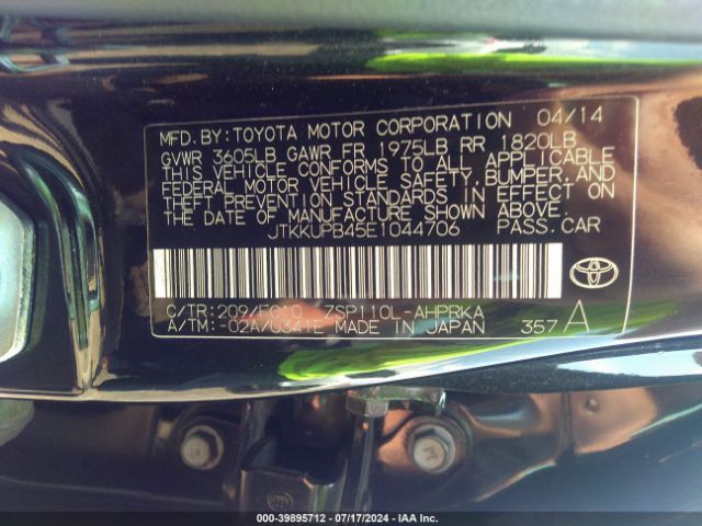 JTKKUPB45E1044706 Scion XD