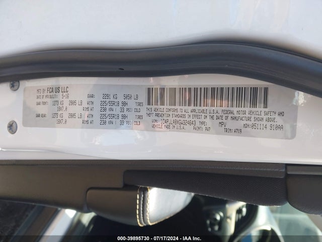 1C4PJLABXGW324643 Jeep Cherokee Altitude