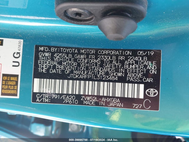 Toyota Prius Prime Limited 2020 JTDKARFP1L3123484 Image 9