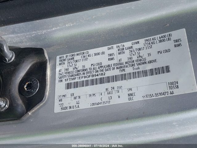 1FTMF1EF9GFB94182 Ford F-150 Xl
