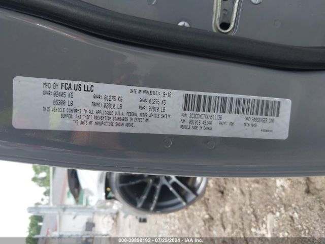 2C3CDXCTXKH511136 Dodge Charger R/t Rwd