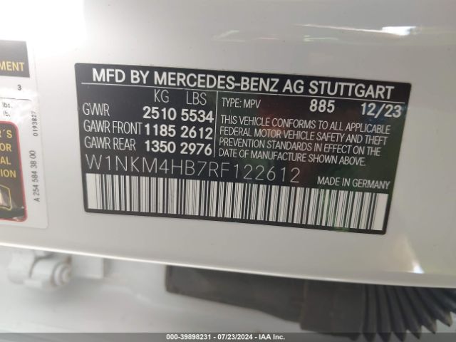 W1NKM4HB7RF122612 Mercedes-Benz Glc 300 4matic Suv