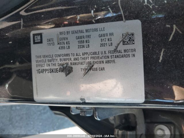 1G4PP5SK0E4139336 Buick Verano