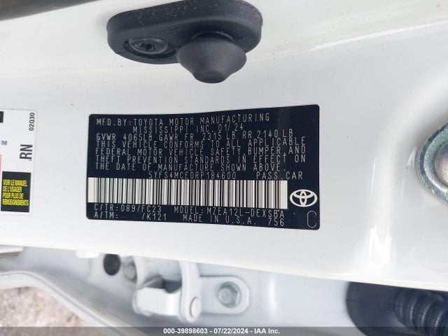 Toyota COROLLA SE 2024 5YFS4MCE0RP184600 Image 9