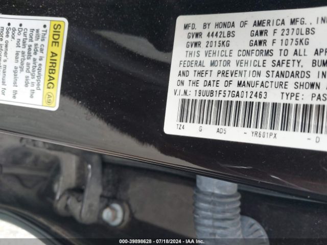 19UUB1F57GA012463 Acura TLX TECH