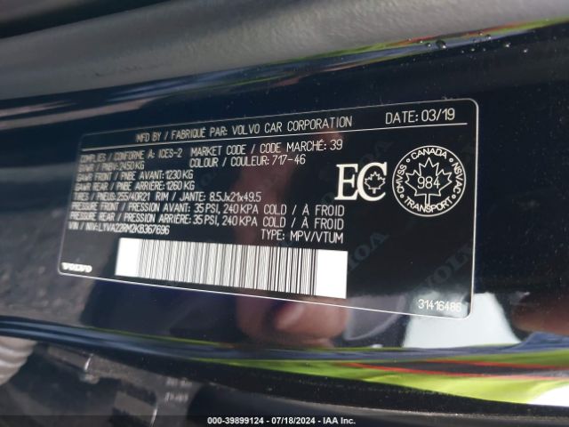 LYVA22RM2KB367696 Volvo Xc60 T6 R-design