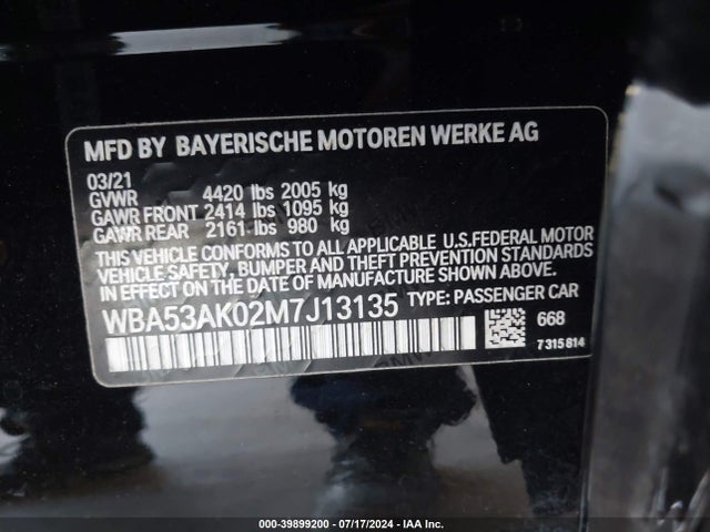 BMW 228i Gran Coupe Sdrive 2021 WBA53AK02M7J13135 Image 9