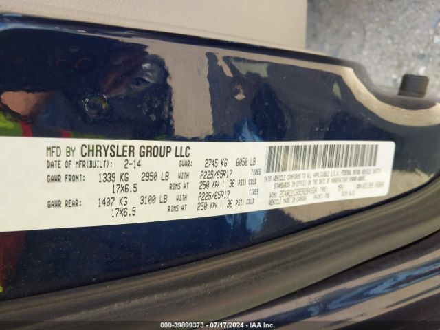 2C4RC1CG9ER284934 Chrysler Town & Country Touring-l